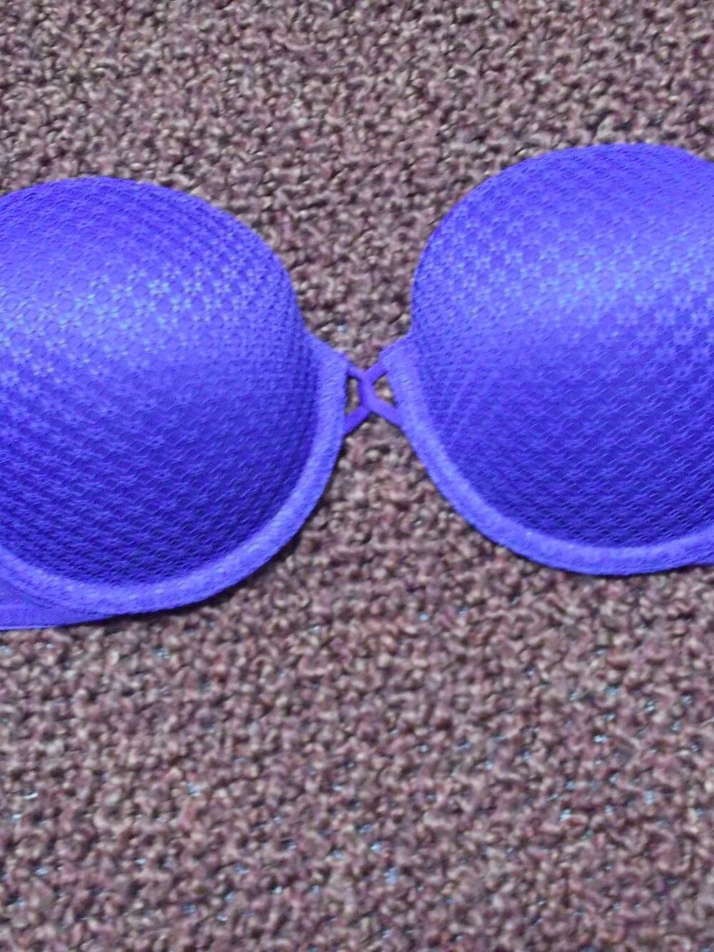 deep purple lacy bra